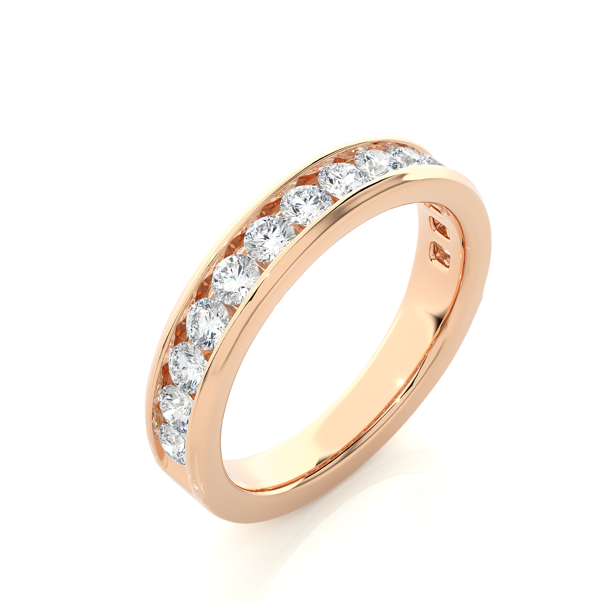 0.92 Carat H Color VS1 Clarity Diamond Studded Natural Diamond Ring.